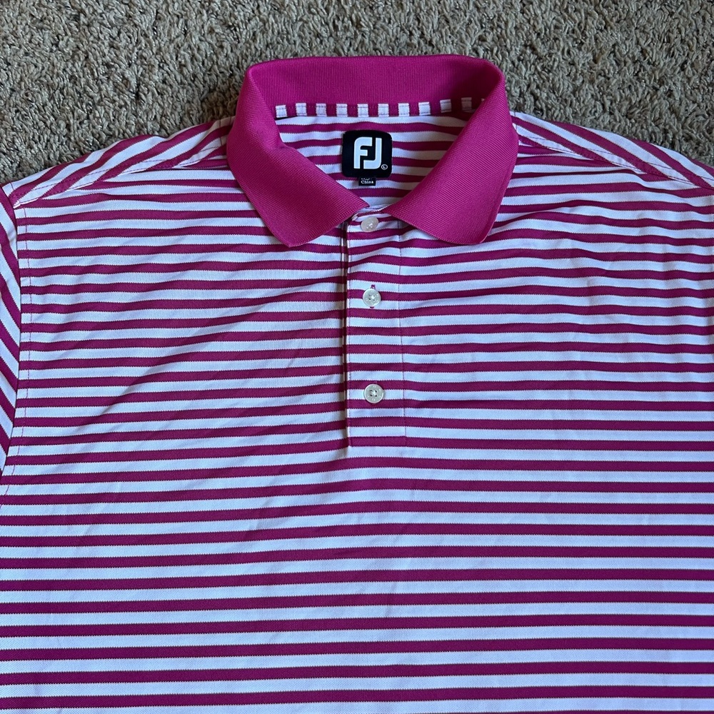 Footjoy Golf Polo Shirt L Maddens on Gull Lake Minnesota